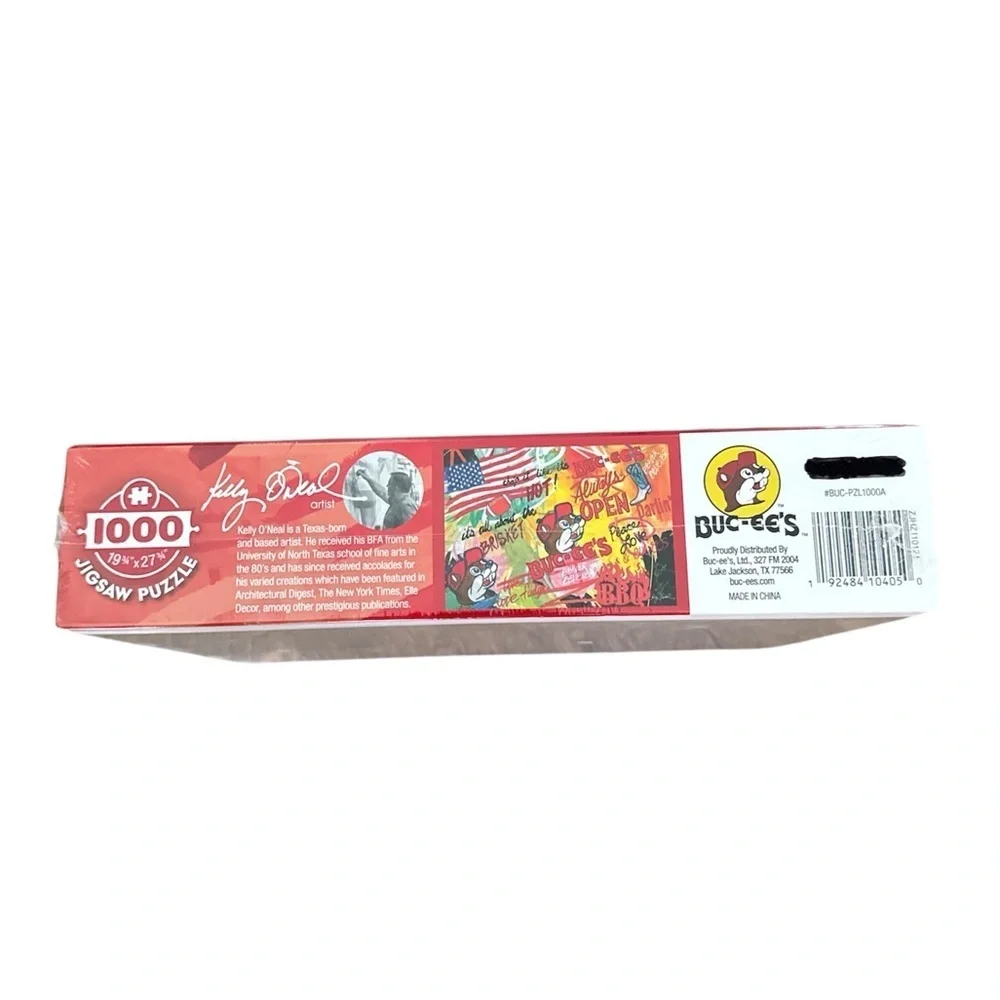 Buc-ee’s Always Open 1000 Piece Jigsaw Puzzle Kelly O’Neal Art New Sealed